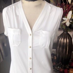 White Cache tie top size M